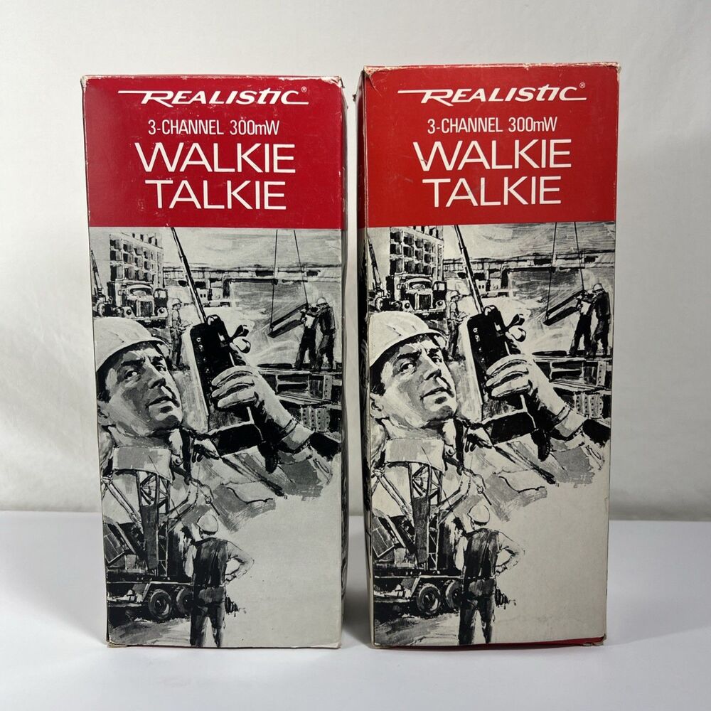 Walkie Talkie - NEW - Vintage - In the Box - Realistic - 3 Channel 300mW - NIB